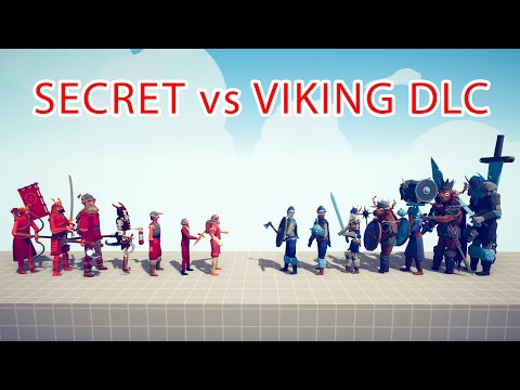 SECRET TEAM vs VIKING DLC TEAM - Totally Accurate Battle Simulator TABS