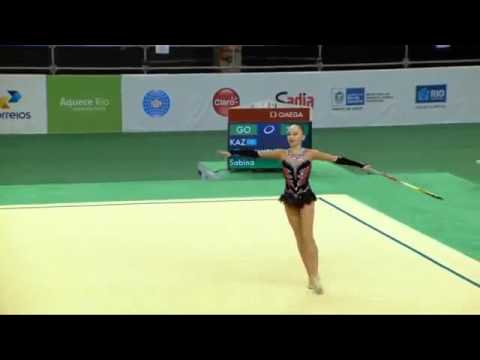Sabina ASHIRBAYEVA (KAZ) Hoop - Test Event 2016 Qual