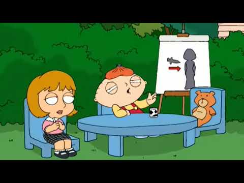 Stewie enseña hablar a una niña inglesa | Padre de Familia | Español Latino