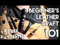 Beginner S Leathercraft 101 Tools Leather Patterns