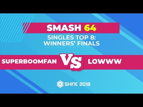 SuPeRbOoMfAn vs Lowww - Smash 64 Singles Top 8: Winners' Finals - Shine 2018