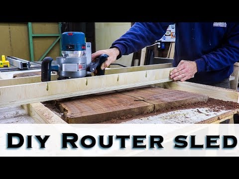 How to make a DIY Router sled / Flattening Jig / Router Jig