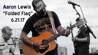 Aaron Lewis Folded Flag