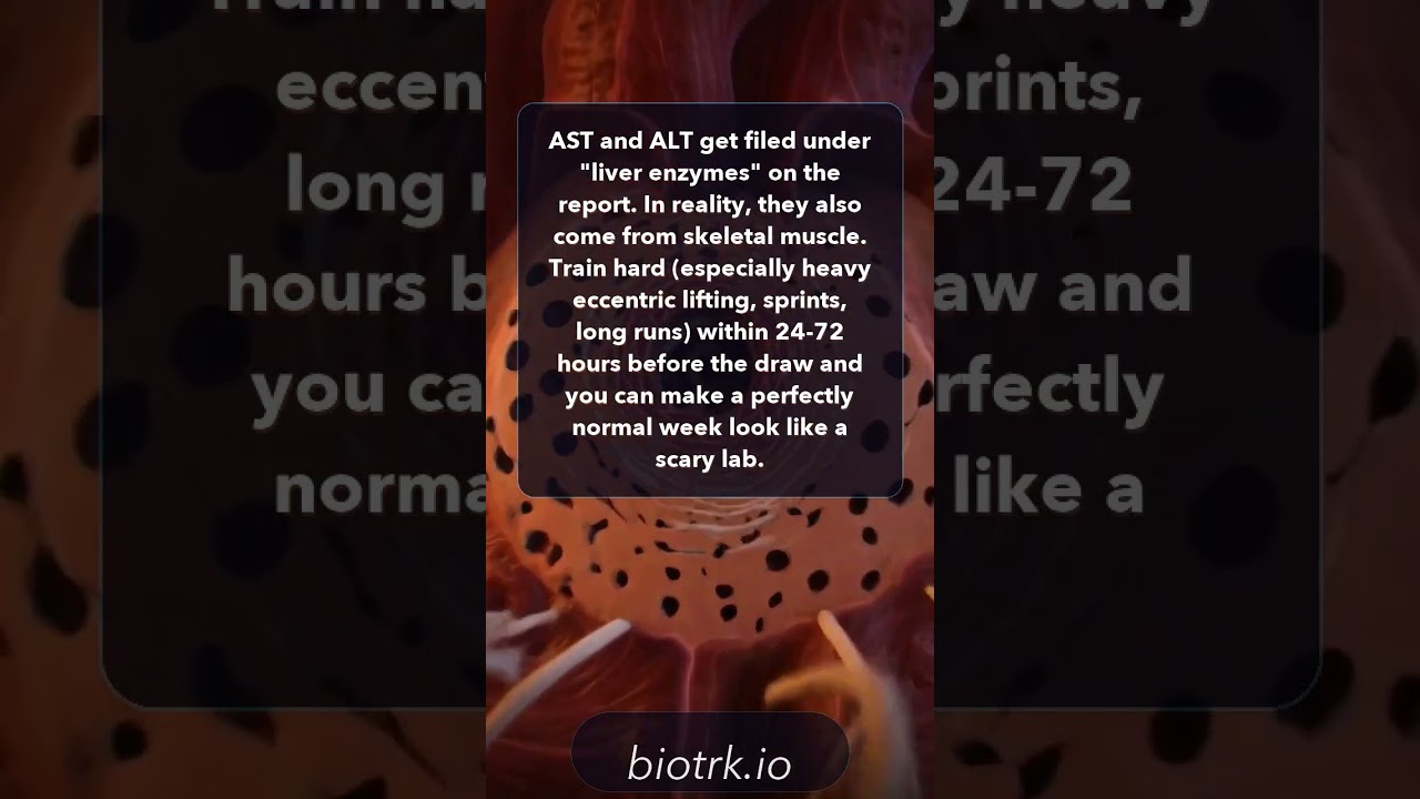 Your wearable says recovered, but your lab PDF says AST is high. #Shorts