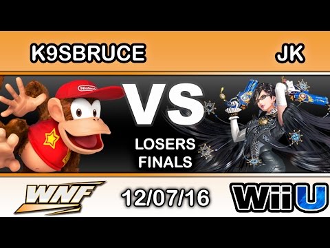 WNF 4.6 - K9sbruce (Diddy Kong) Vs. Yatta | JK (Bayonetta) Losers Finals - Smash Wii U