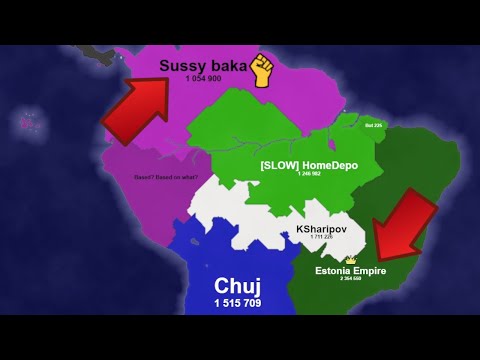 The Estonia Empire Conquers America! Territory Games io - Territorial IO Winning Strategy!