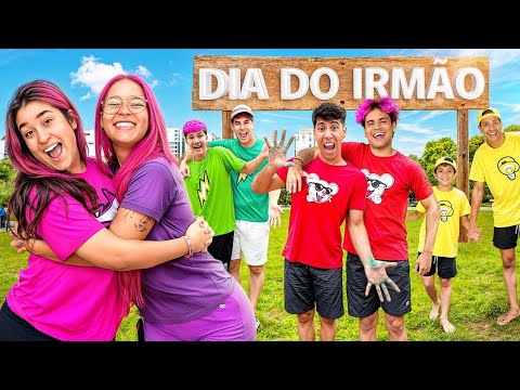 DIA DO IRMÃO COM OS ROSA *O Leozin revelou seu irmão de verdade ?