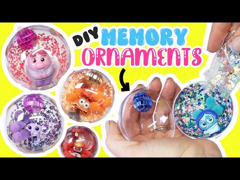 Inside Out 2 Movie DIY Ornament Memory Spheres! Crafts for Kids