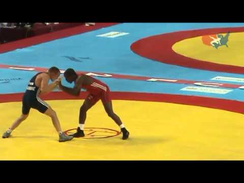 2011 Worlds Greco 66kg - Justin Lester (USA) vs. Aleksandar Maksimovic (SRB)
