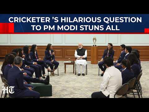 PM Modi Bursts Into Laughter As Indian Women Cricketer Harleen Deol Asks About His Skincare Secrets