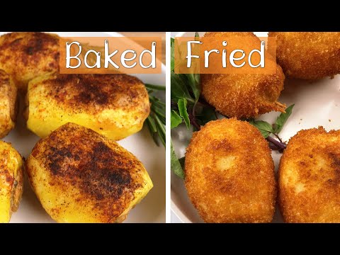 Juicy and melting !!! Baked and fried potatoes loaded...