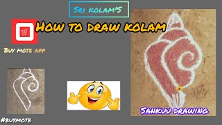Sri kolam'S superr rangoli with sankuu drawing ❤️✨