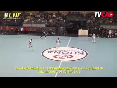 LANCES DO POKER ÓLEO LEVE GUARAPUAVA FUTSAL 2  X 2 MARRECO