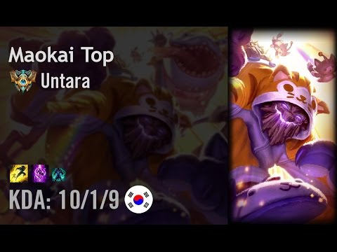 Maokai Top vs Aurelion Sol - Untara - KR Challenger Patch 6.14