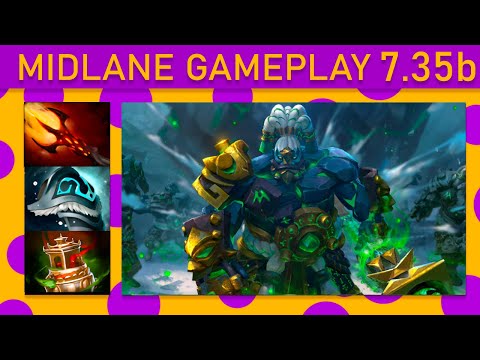 ✨Earth Spirit 89% Kill participation! Mid Gameplay 7.35b - Dota 2 Top MMR