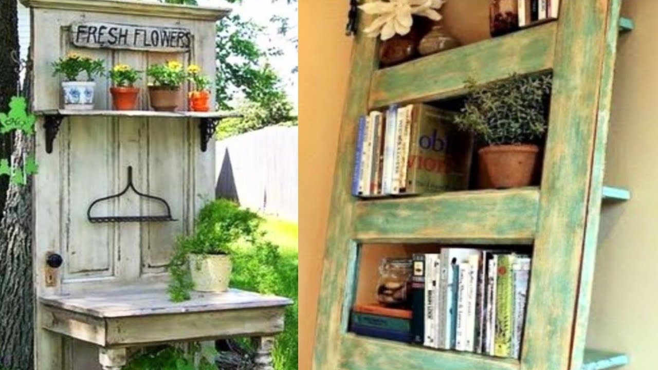 DIY CRAFT IDEAS FOR RECYCLED DOORS Ideas e inspiración para reciclar y decorar con puertas de madera