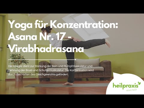 Yoga für Konzentration: Asana Nr. 17 - Virabhadrasana (Krieger 3)