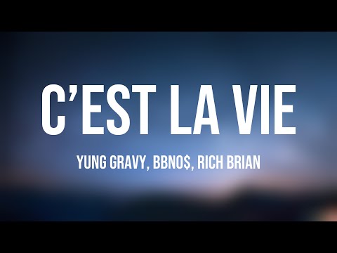 C’est La Vie - Yung Gravy, bbno$, Rich Brian Lyric Video 💵