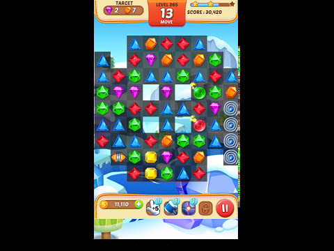 Jewel Match King Level 265 - Walkthrough ( No Booster )