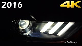 AT NIGHT: 2016 Ford Mustang  Interior and Exterior in 4K