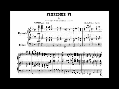 Widor - Symphonie No.6, Op.42 (Score Video)