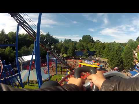 Alton Towers - Sonic Spinball on ride POV HD wide angle