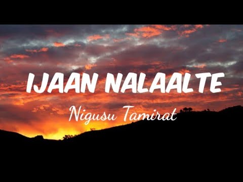 Nigusu Tamirat " Ijaan Nalaalte " lyrics video #oromo_music