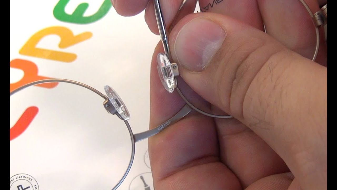 Comment changer les plaquettes de lunettes sur une monture ?