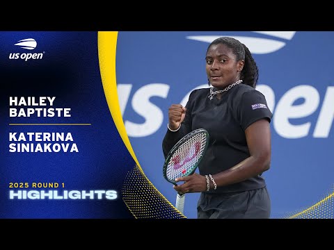 Hailey Baptiste vs. Katerina Siniakova Highlights | 2025 US Open Round 1