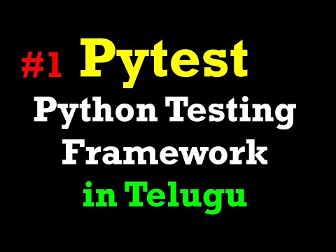 #1 Pytest (Python Testing Framework) Tutorials in Telugu by Kotha Abhishek