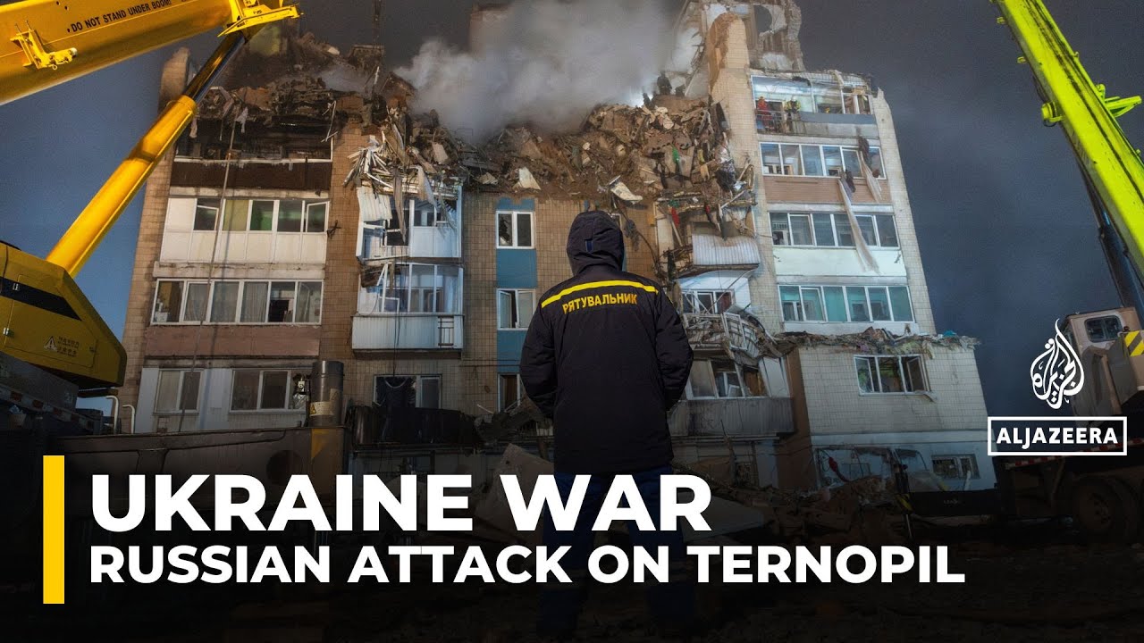 Russian air strikes kill 26 in devastating attack on Ukraine’s Ternopil