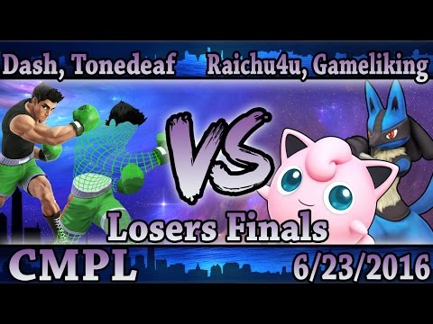 CMPL 7 - Dash, Tonedeaf Vs. Raichu4u, Gameliking - Smash Wii U Losers Finals - Smash 4