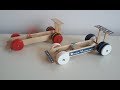 Wow How To Make A Rubber Band Dragster Car At Home From Popsicle Sticks Simple DIY Toy