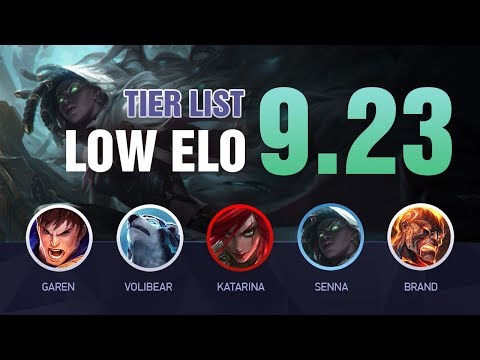 PRESEASON LOW ELO Tier List Patch 9.23 by Mobalytics - League of Legends