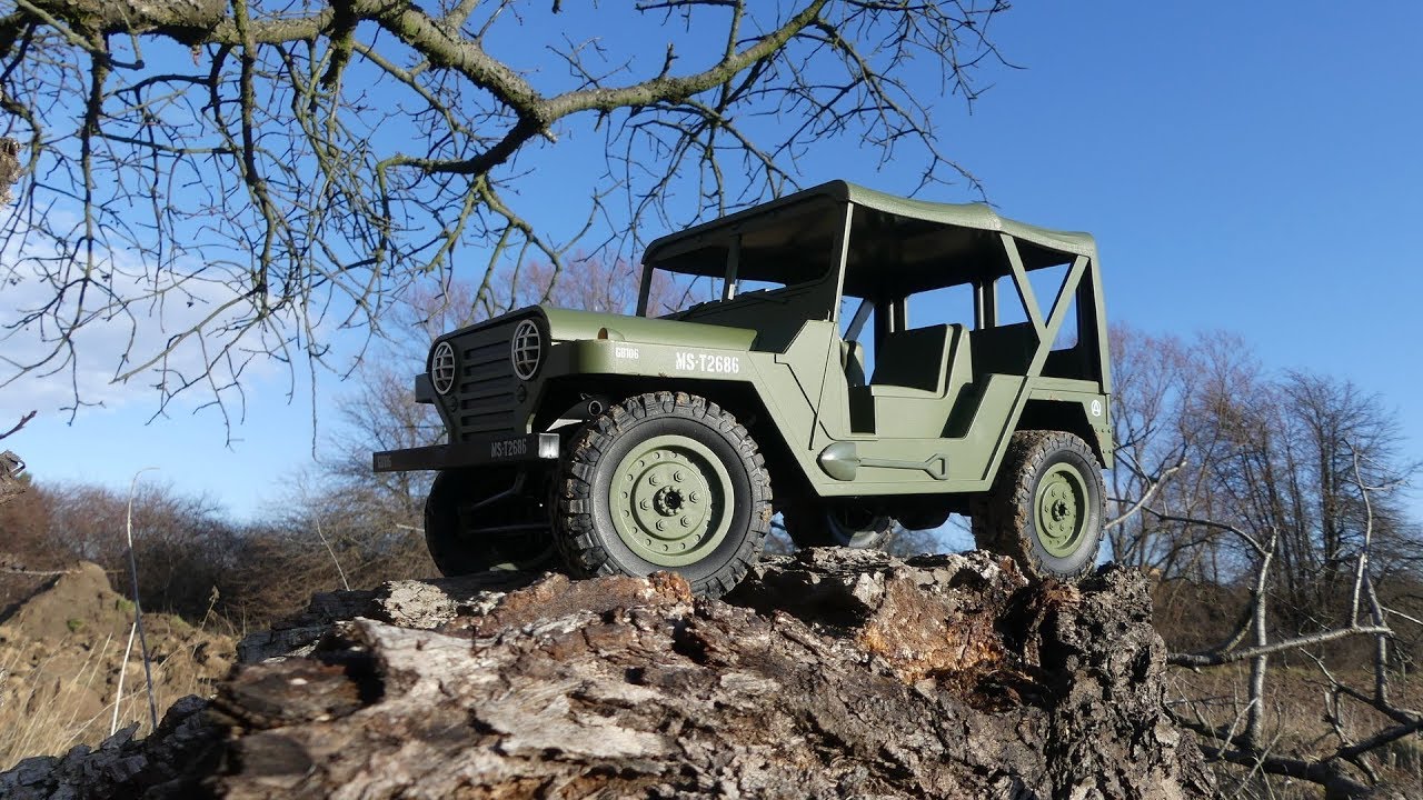 RC vojenský Jeep U.S. M151 1:14, zelený