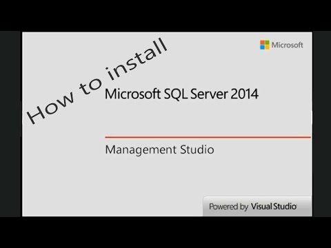 comment installer sql server management studio