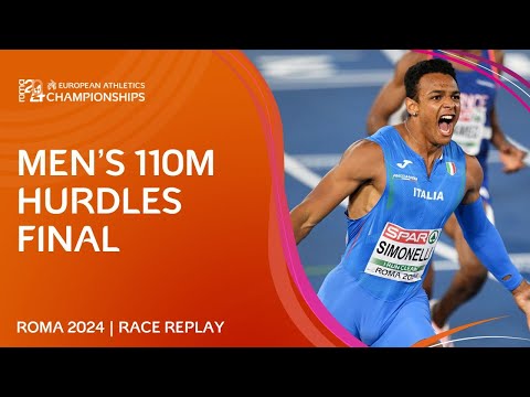 ELECTRIC victory!  ⚡110m hurdles final replay | Roma 2024