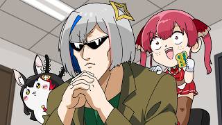 【手描き】戸愚⚪︎妹＆ちいミオ＆マリ彦のお悩み解決隊！【天音かなた/大神ミオ/宝鐘マリン/ホロライブ切り抜き漫画】