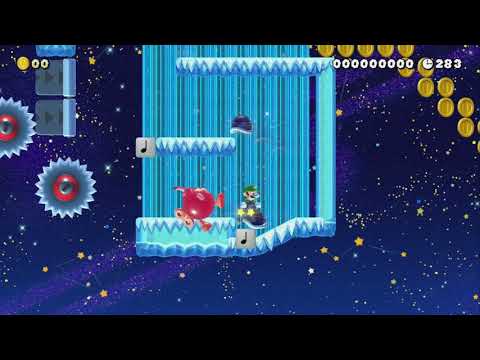 全自動マリオ   ~ 甲羅で夜空をクルーズ 〜 by  ͡    _  ͡ - Super Mario Maker 2 - No Commentary 1bu