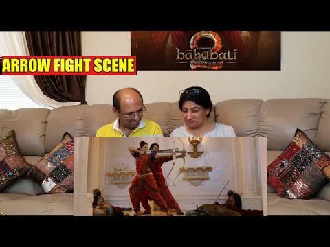 BAHUBALI 2 | ARROW FIGHT SCENE Reaction! | MIND BLOWING 3 arrows archery Scene | Prabhas entry scene Video