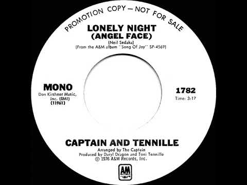 1976 Captain & Tennille - Lonely Night (Angel Face) (mono radio promo 45)