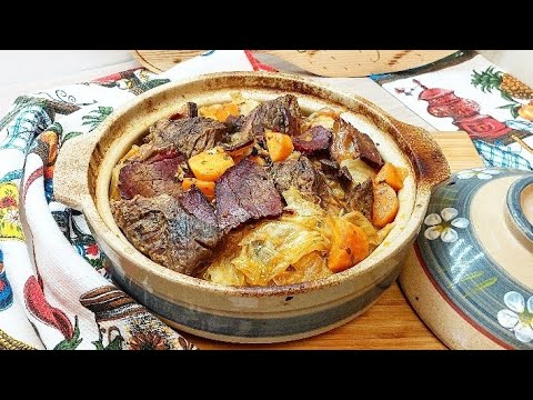 Zapeceni kiseli kupus sa junetinom👌Balkansko zimsko jelo