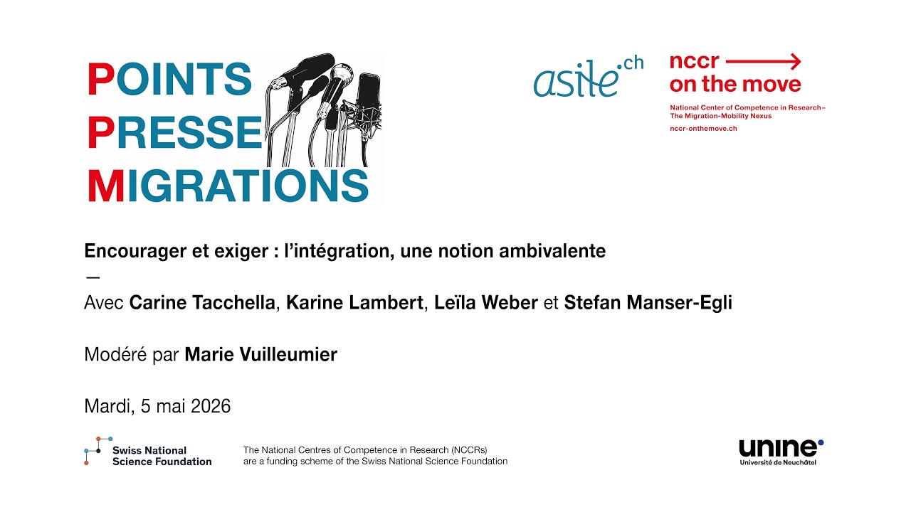 Point presse migrations - L'intégration, une notion ambivalente
