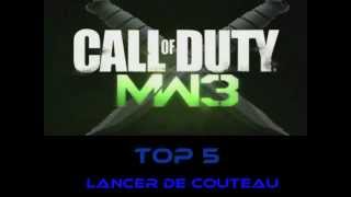 preview picture of video 'Team IT - Top 5 lancer de couteau - MW3'