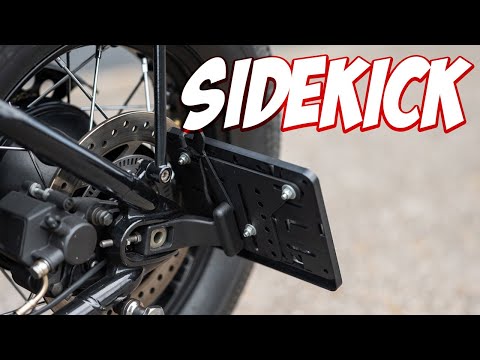 Triumph Bonneville Bobber Black custom Project Pt5. Fitting the Sidekick License plate Bracket!