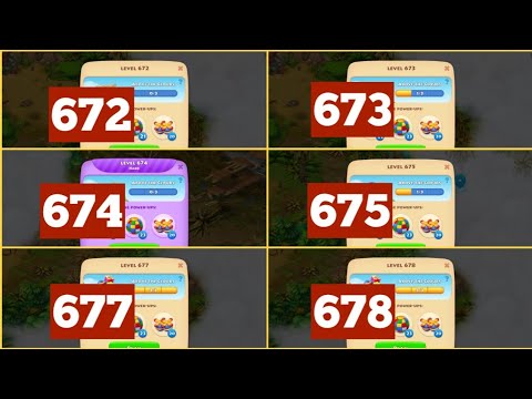 Township Colorful Puzzle Levels 672, 673, 674, 675, 677, 678