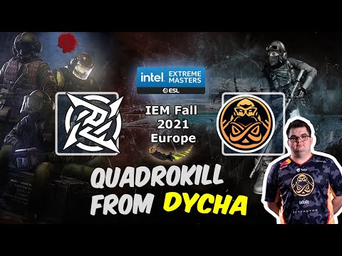QuadroKill from Dycha on Mirage, NIP vs ENCE, IEM Fall 2021 Europe