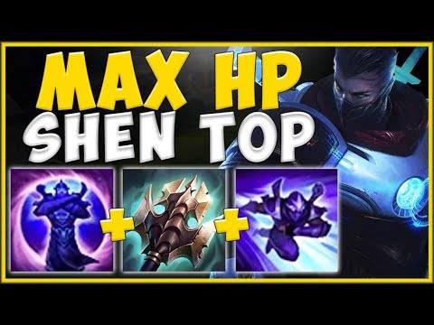 WTF! MAX HP SHEN BUILD MAKES TITANIC BURST 100% ABSURD! SHEN SEASON 9 TOP GAMEPLAY League of Legends