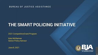 Smart Policing Initiative 2021 Competitive Grant P