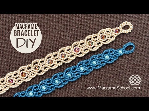 Spiral Macrame Patterns DIY Macrame Spiral Bracelets